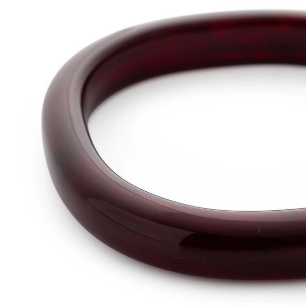 Vanessa Baroni Soft Edge Bangle - Bordeaux Marble