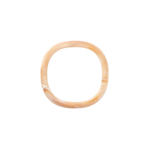 Vanessa Baroni Soft Edge Bangle - Creme Brûlée Marble