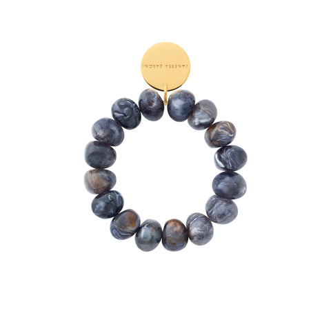 Vanessa Baroni Stone Flex Bracelet - Blue Jeans Marble