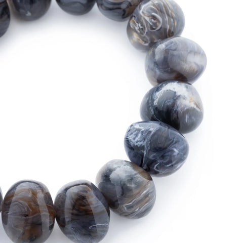 Vanessa Baroni Stone Flex Bracelet - Blue Jeans Marble