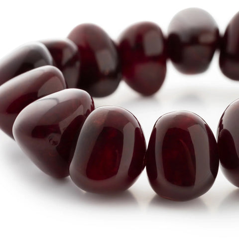 Vanessa Baroni Stone Flex Bracelet - Bordeaux Marble