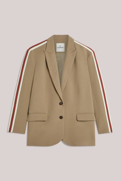Summum Blazer with Tape Side Stripe - Camel