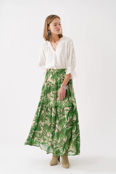 Lollys Laundry SunsetLL Maxi Skirt - Green