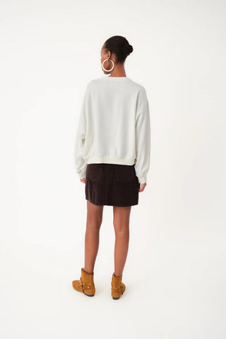 Lollys Laundry SydneyLL Leopard Sweatshirt - White