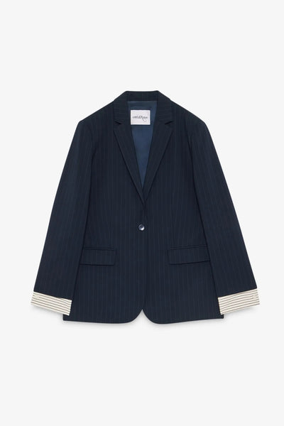 Ottod'Ame Double Cuff Jacket - Navy