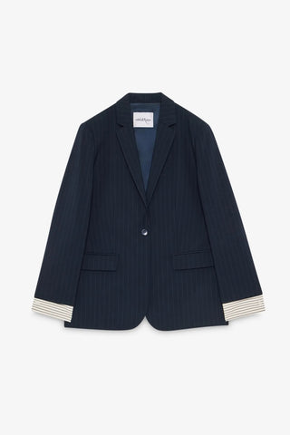 Ottod'Ame Double Cuff Jacket - Navy