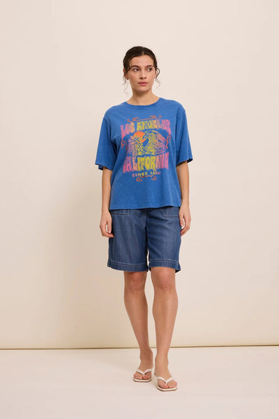 FIVE Paris Los Angeles T-Shirt - Wave Blue