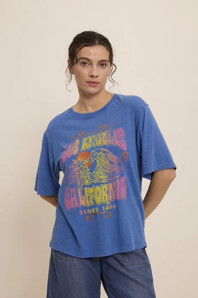 FIVE Paris Los Angeles T-Shirt - Wave Blue