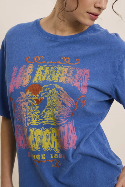 FIVE Paris Los Angeles T-Shirt - Wave Blue