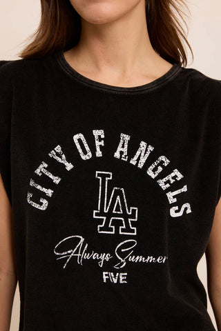Five Paris Angels T-Shirt - Acid Grey