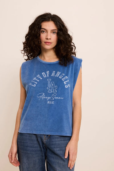 Five Paris Angels T-Shirt - Wave Blue