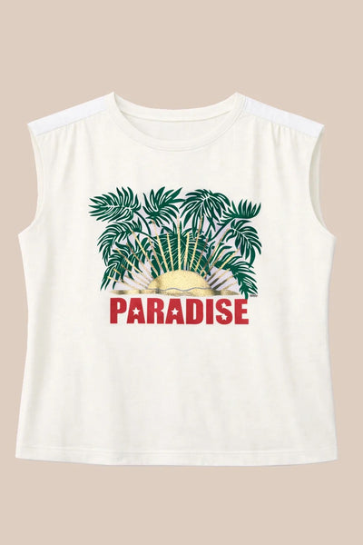 FIVE Paris Paradise T-Shirt - Off White