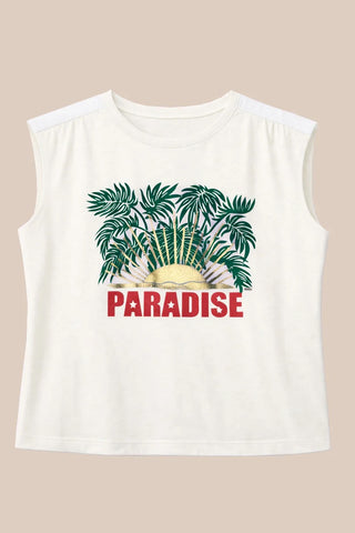 FIVE Paris Paradise T-Shirt - Off White