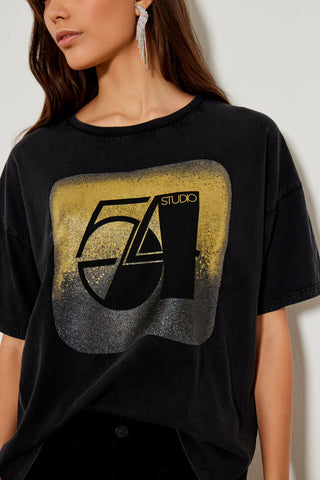 FIVE Paris  Studio 54 T-Shirt - Black