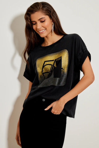 FIVE Paris  Studio 54 T-Shirt - Black