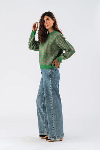 Lollys Laundry TerryLL Knit Jumper SL - Green