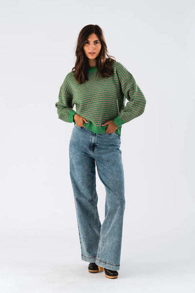 Lollys Laundry TerryLL Knit Jumper SL - Green