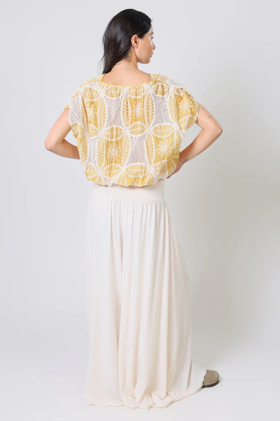 Traffic People Whispers Top - Yellow