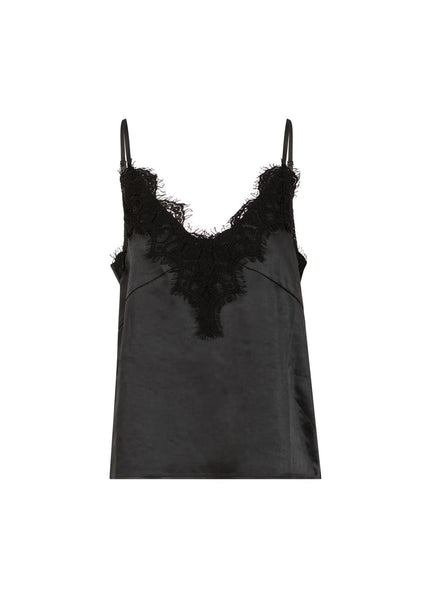 Coster Copenhagen Camisole with Lace - Black