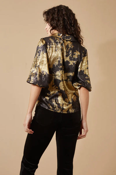 Traffic People Charlie Shirt - Black & Gold