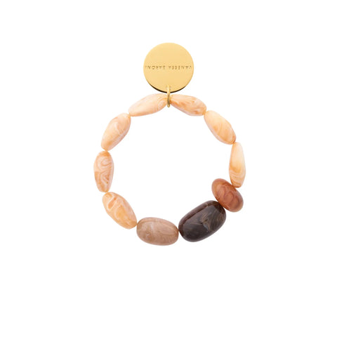 Vanessa Baroni Unique Flex Bracelet - Creme Brulee Marble