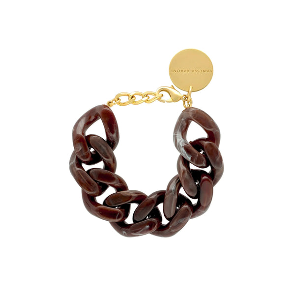 Vanessa Baroni Great Bracelet - Dark Brown Marble