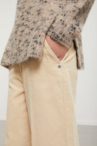 Ottod'Ame Cotton Corduroy Jeans - Ecru