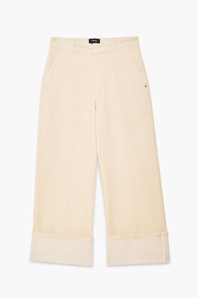 Ottod'Ame Cotton Corduroy Jeans - Ecru