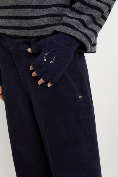 Ottod'Ame Cotton Corduroy Jeans - Night blue