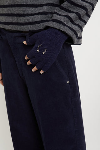 Ottod'Ame Cotton Corduroy Jeans - Night blue