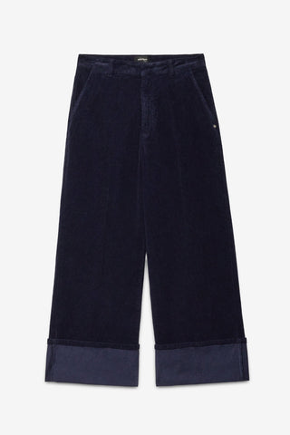 Ottod'Ame Cotton Corduroy Jeans - Night blue
