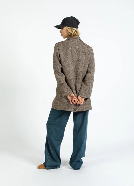 Coster Copenhagen Tweed Wool Jacket - Graphic Tweed