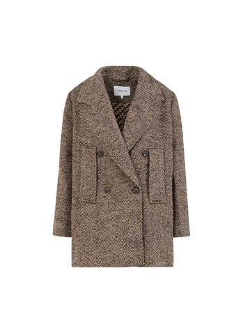 Coster Copenhagen Tweed Wool Jacket - Graphic Tweed