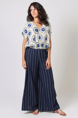 Traffic People Whispers Top - Blue