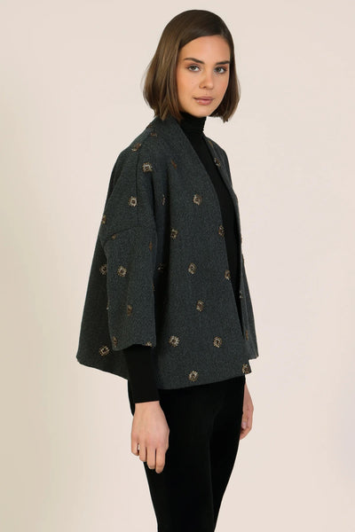 Traffic People when The Wind Blows Shrug Jacket - Grey