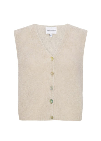 AMERICAN DREAMS Telma Knitted Vest - Beige