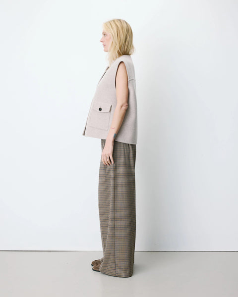 Grace & Mila Adagio Oversized Sleeveless Jacket - Sable