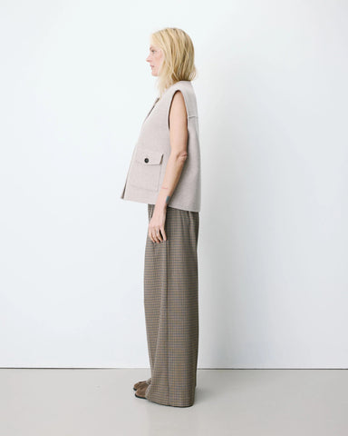 Grace & Mila Adagio Oversized Sleeveless Jacket - Sable