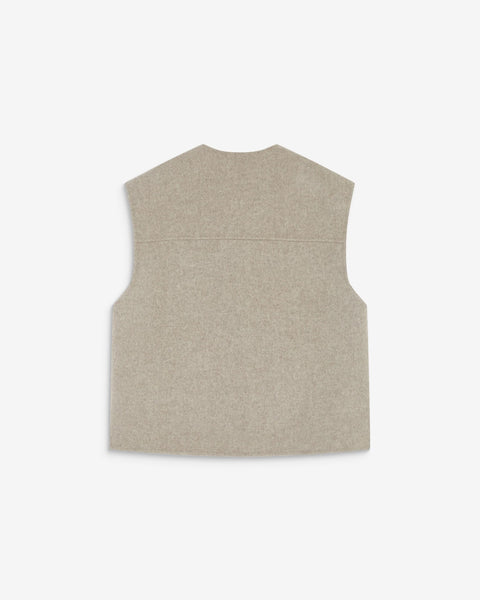 Grace & Mila Adagio Oversized Sleeveless Jacket - Sable