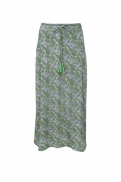 Black Colour BCLuna Midi Skirt - Glory Green