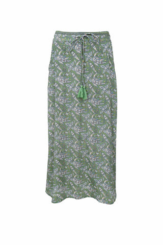 Black Colour BCLuna Midi Skirt - Glory Green