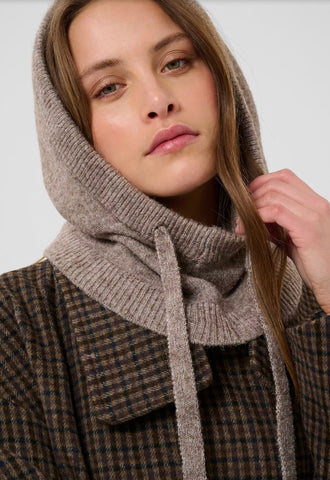 Saint Tropez AlulluSZ Knitted Hood - Iron Melange