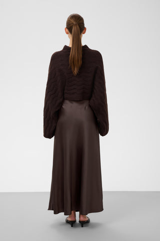 Soaked In Luxury SLAnna Skirt - Ganache Brown