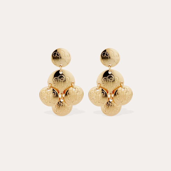 Gas Bijoux Sequin Diva Earrings - Gold-plated