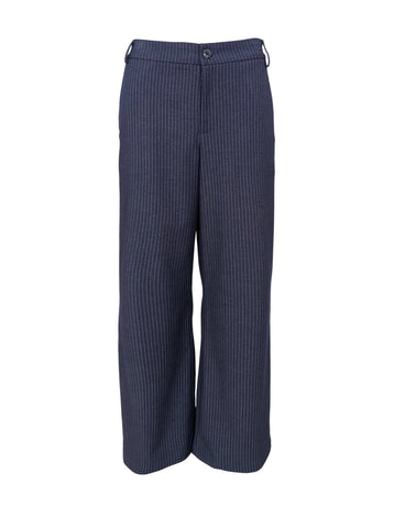 Black Colour BCMoore Stripe Box Pant - Navy