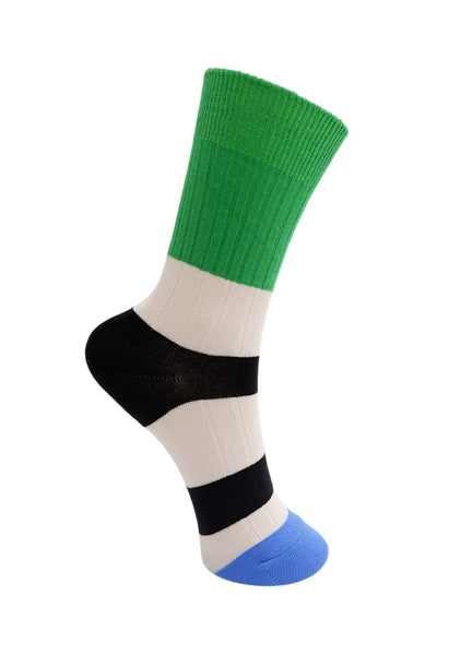 Black Colour BCPaxi Socks - Green