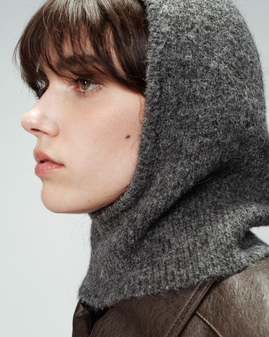 Grace & Mila Knitted Balaclava - Anthracite