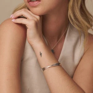 Orelia Jewellery Interlocking Open Bangle - Silver