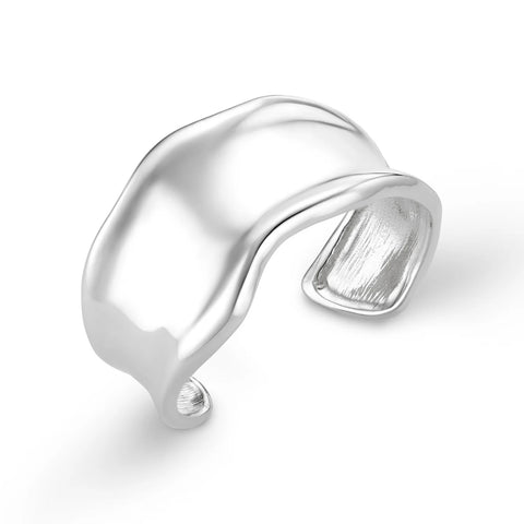 Orelia Jewellery Statement Organic Molten Metal Cuff - Silver
