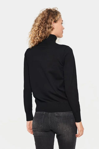 Saint Tropez MilaSZ Rollneck Pullover - Black